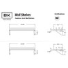 Stainless Steel Economy Overshelf, 24w x 16d x 11.5h, Stainless Steel, Silver, 2/Pallet