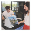 Antimicrobial Desktop Reference and Display System, 10 Panels with White Borders, White Base