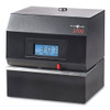 3700 Heavy-Duty Time Clock and Document Stamp, LCD Display, Black