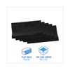 Linear Low Density Industrial Can Liners, 56 gal, 1.7 mil, 43" x 47", Black, Flat Pack, 100/Carton