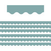 Calming Blue Scalloped Border Trim, 35 Feet Per Pack, 6 Packs