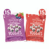 Probiotic Yoggies Variety Snack Pack, Assorted Flavors, 0.7 oz Bag, 30/Carton