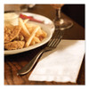 Advanced Dinner Napkins, 2 Ply, 15" x 16.25", 1/8 Fold, White, 375/Packs, 8 Packs/Carton