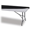 iGear Fabric Table Top Cap Cover, Polyester, 30 x 96, Black