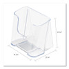 DocuHolder for Countertop/Wall-Mount, Leaflet Size, 4.37w x 3.25d x 3.87h, Clear