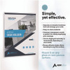 Wall Mount Side-Loading Acrylic Sign Holders, 8 x 11, Clear Frame, 6/Pack