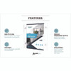 Suction-Mount Acrylic Window Sign Holders, 8.5 x 11, Clear, 12 Sign Holders