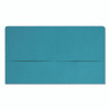 Two-Pocket Folder, Textured Paper, 100-Sheet Capacity, 11 x 8.5, Teal, 25/Box