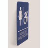 ADA Sign, Women's Restroom, 6 x 9, Blue Face, White Graphics