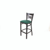 X Series Barstool, Supports Up to 300 lb, 29.5" Seat Height, Green Seat, Black Back, Black Base X Series Barstool, Supports Up to 300 lb, 29.5" Seat Height, Green Seat, Black Back, Black Base