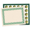 Art Deco Set -Green Border Paper, Plain Folders, Gold Seals Art Deco Set -Green Border Paper, Plain Folders, Gold Seals