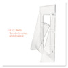 Stand-Tall Wall-Mount Literature Rack, Leaflet, 4.56w x 3.25d x 11.88h, Clear