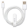 Braided Apple Lightning Cable to USB-A Cable, 6 ft, White