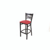 X Series Barstool, Supports Up to 300 lb, 29.5" Seat Height, Red Seat, Black Back, Black Base X Series Barstool, Supports Up to 300 lb, 29.5" Seat Height, Red Seat, Black Back, Black Base