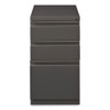 Full-Width Pull 20 Deep Mobile Pedestal File, 3-Drawer: Box/Box/File, Letter, Medium Tone, 15x19.88x27.75