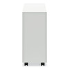 Fuse Mobile Slim Pedestal File, Left/Right, 2-Drawers: Box/File, Letter, Designer White, 10 x 23.25 x 21