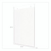 Anti-Glare Wall Mount Sign Holder, 8.5 x 11, Clear