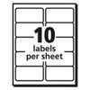 Shipping Labels w/ TrueBlock Technology, Inkjet Printers, 2 x 4, White, 10/Sheet, 50 Sheets/Box