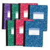Marble Composition Book, Assorted Colors, Pack of 6
