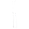 Stackable Posts For Wire Shelving, 36 "High, Black, 4/Pack