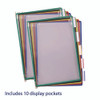Wall Unit Reference Starter Set, 10 Panels with Assorted Color Borders, White Base