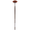 TOP-ACRYL Red-Brown Brush, Synthetic, Acrylic & Oil, Fan, Series 485, Size 3