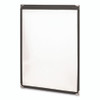 Menu Holder For 11 x 17 Menus, Portrait Orientation, 11.7 x 18, Clear/Black/Silver