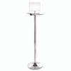 Wet Umbrella Bag Wrapper Stand with 100 Long Bags, Stainless Steel, 12 x 12 x 48, Silver