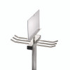 Wet Umbrella Bag Wrapper Stand with 100 Long Bags, Stainless Steel, 12 x 12 x 48, Silver