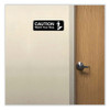 Caution Watch Your Step Indoor/Outdoor Wall Sign, 9" x 3", Black Face, White Graphics, 3/Pack