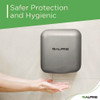 Hemlock Commercial 220V Automatic Hand Dryer, 6.68 x 11.41 x 12.31, Stainless Steel, Silver