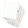 Preprinted Legal Exhibit Bottom Tab Index Dividers, Avery Style, 27-Tab, Exhibit A to Exhibit Z, 11 x 8.5, White, 1 Set