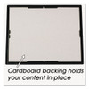 EZ Mount Document Frame with Trim Accent and Plastic Face, Plastic, 8.5 x 11 Insert, Black/Gold, 18/Carton