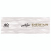 Entertain Beverage Napkins, 2-Ply, 9.8 x 9.8, White, 40/Pack, 12 Packs/Carton