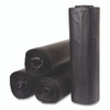 Low-Density Commercial Can Liners, 60 gal, 1.15 mil, 38 x 58, Black, Interleaved Roll, 25 Bags/Roll, 4 Rolls/Carton