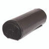 Low-Density Commercial Can Liners, 60 gal, 1.15 mil, 38 x 58, Black, Interleaved Roll, 25 Bags/Roll, 4 Rolls/Carton