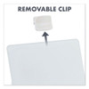 Glass Dry Erase Desktop Copy Holder, 20 Sheet Capacity, Glass/Plastic, White