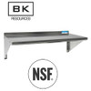 Stainless Steel Economy Overshelf, 32w x 12d x 8h, Stainless Steel, Silver, 2/Pallet