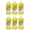 Little Masters® Washable Tempera Paint, Yellow, 16 oz., Pack of 6