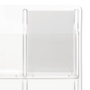 Reveal Clear Literature Displays, 9 Compartments, 30w x 2d x 36.75h, Clear