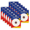 Double Sided Foam Mounting Tape, 1" x 200", Pack of 12