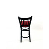 Cobra Series Barstool, Supports Up to 300 lb, 28.5" Seat Height, Burgundy Seat, Black Back, Black Base