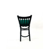 Cobra Series Barstool, Supports Up to 300 lbs, 28.5" Seat Height, Green Seat, Black Back, Black Base