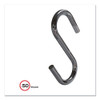 S Hooks, Metal, Silver, 50/Pack