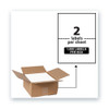 Waterproof Shipping Labels with TrueBlock Technology, Laser Printers, 5.5 x 8.5, White, 2/Sheet, 500 Sheets/Box
