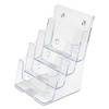 4-Compartment DocuHolder, Booklet Size, 6.88w x 6.25d x 10h, Clear 4-Compartment DocuHolder, Booklet Size, 6.88w x 6.25d x 10h, Clear