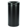 27 Gallon Stainless Steel Commercial Indoor Trash Can, Black