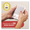 X-Large Utility Hooks, Plastic, White, 15 lb Capacity, 1 Hook and 4 Strips