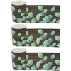 Eucalyptus Straight Rolled Border Trim, 50 Feet Per Roll, Pack of 3