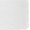 Knurl Embossed Scalloped Edge Placemats, 9.5 x 13.5, White, 1,000/Carton